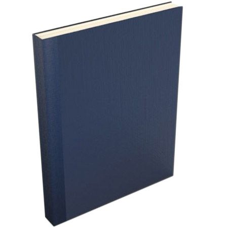 Dark Blue Buckram Linen Fastback Easyback Hard Covers (25 Sets)