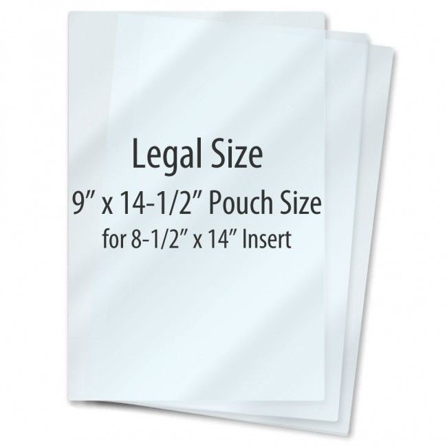 Large Laminating Pouches [3 Mil, Clear Gloss, 9" X 14.5"] 100 /Box