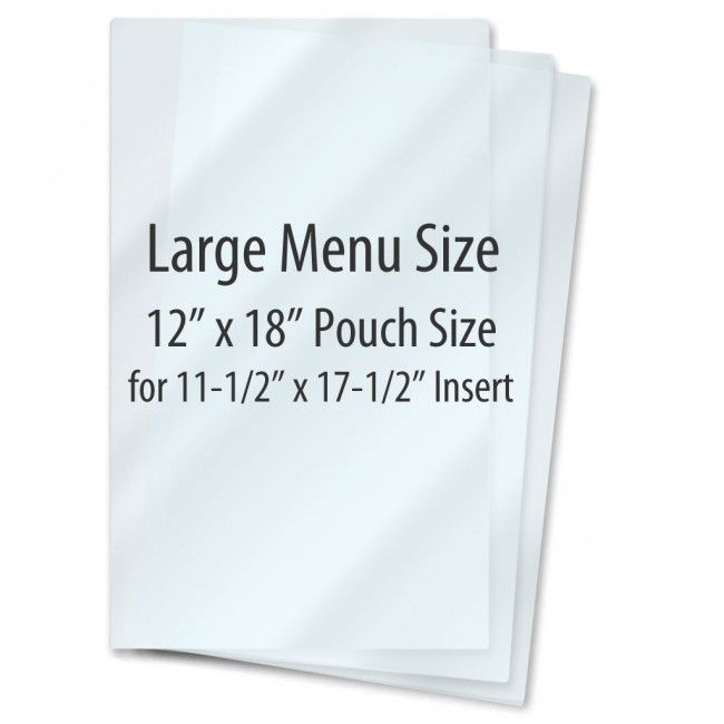 Large Laminating Pouches [10 Mil, Clear Gloss, 12" X 18"] 50 /Box