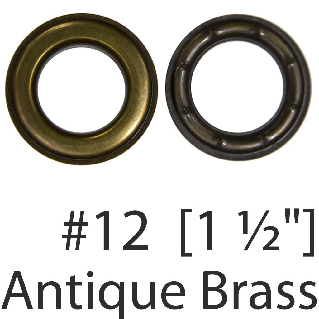 Grommets & Washers for CSPUR-1 CSPIC-2 & 3 Machines [Antique Brass, #12 - 1-1/2"] 25 /Pack