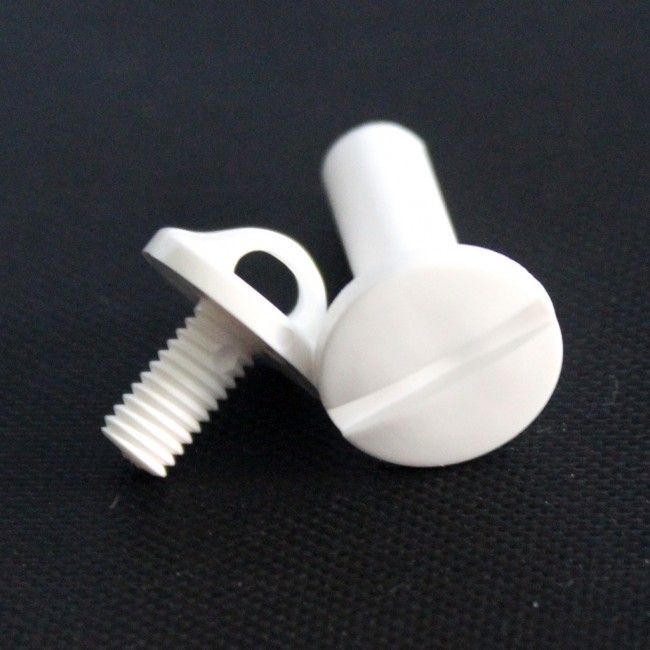 Plastic Push Lock Loop Screws [White, 1"] 100 /Pack SpiralBinding