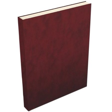 8.5" x 11" Maroon Suede Portrait Fastback Hardcovers - "B" Spine Size (25 Books)