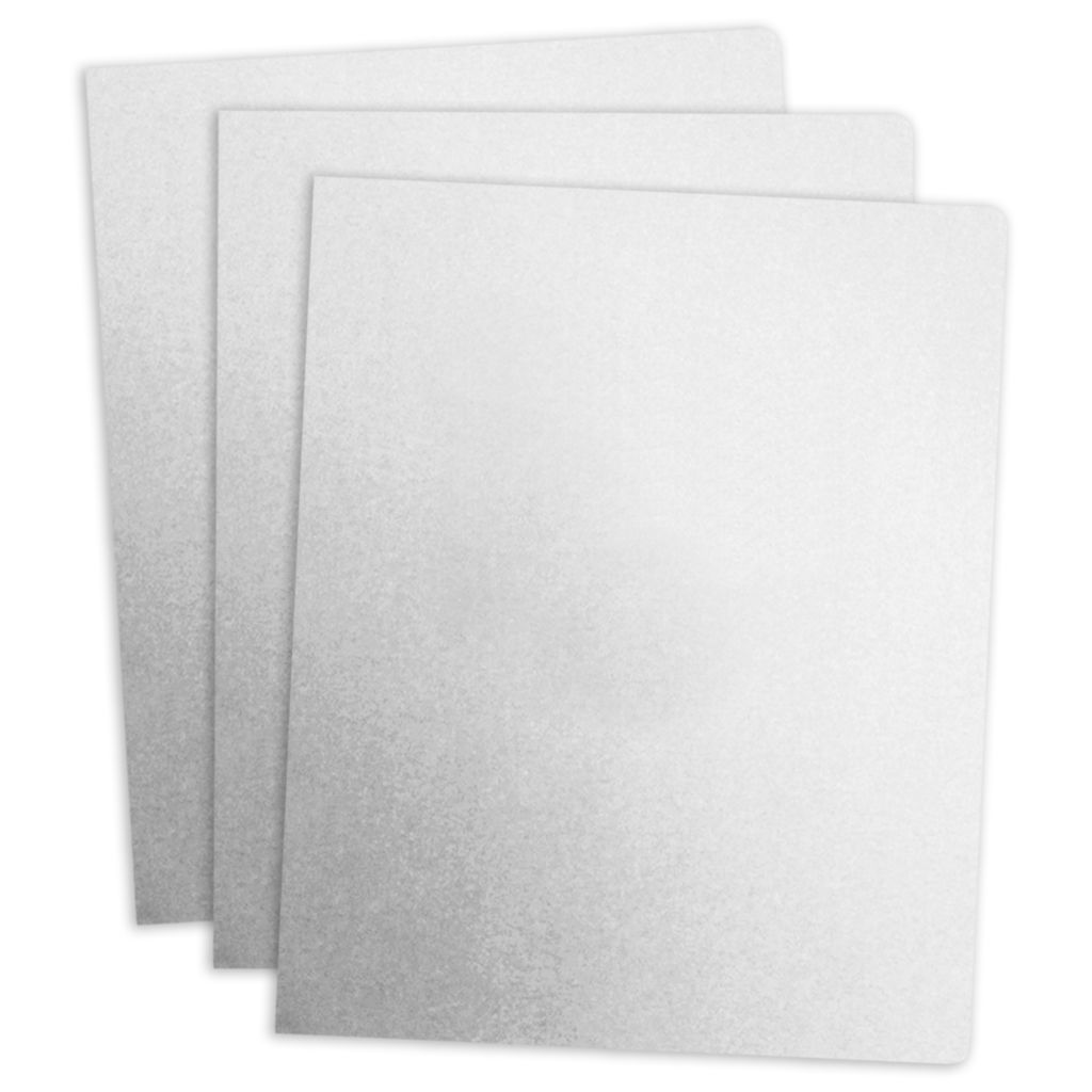 White 204 Linen Report Covers, 80# Coverstock, 50 Sets/Pack
