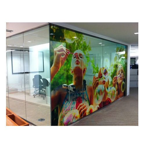 Low Tack Window Film Media for Latex, Solvent & UV printers [6 Mil, Clear, 54" X 100', 3" Core] 1 /Each