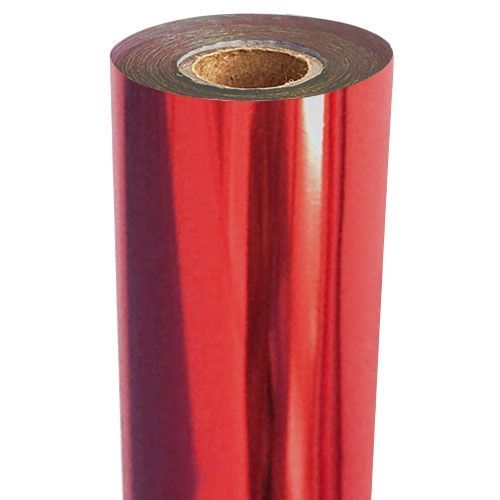 Fusing Foil [Metallic, Medium Red, 12" X 500', 1" Core, L series] 2 /Roll