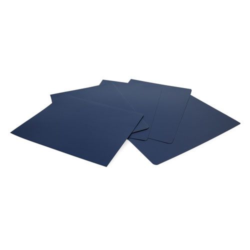 Royal Blue/Navy 8 ¾" x 11 ¼" Vinyl Report Covers [No Window, Round Corners, Unpunched] (100 Covers / Box) Image 1