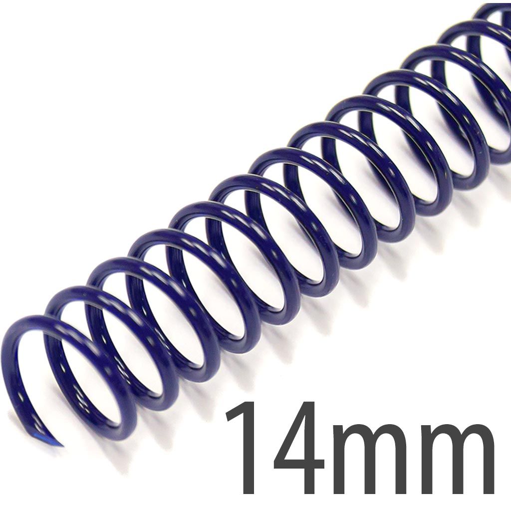 Spiral Plastic Coil 4:1 12" [Navy, 14 mm (9/16")] 100 /Box