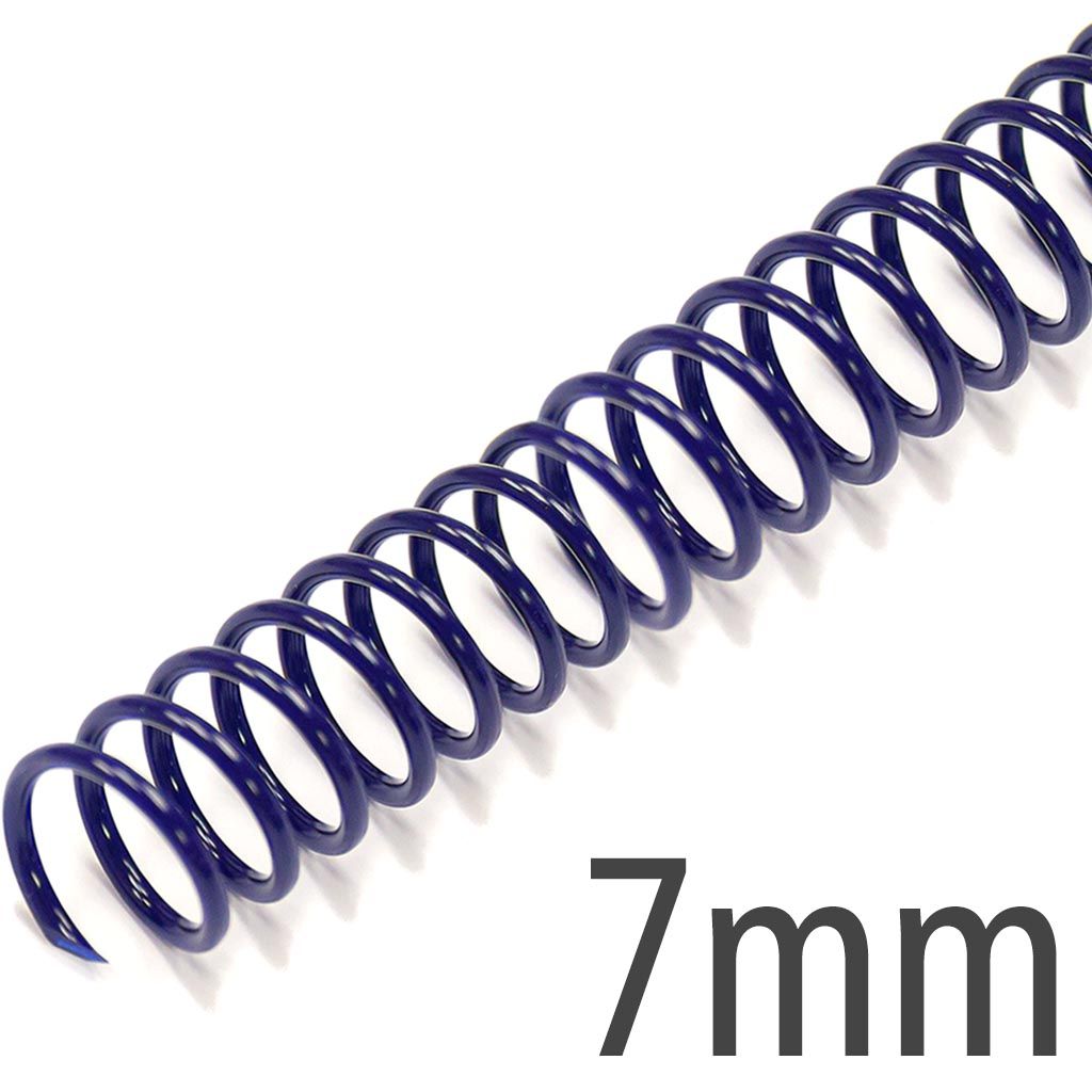Navy Blue 7mm Spiral Binding Coils
