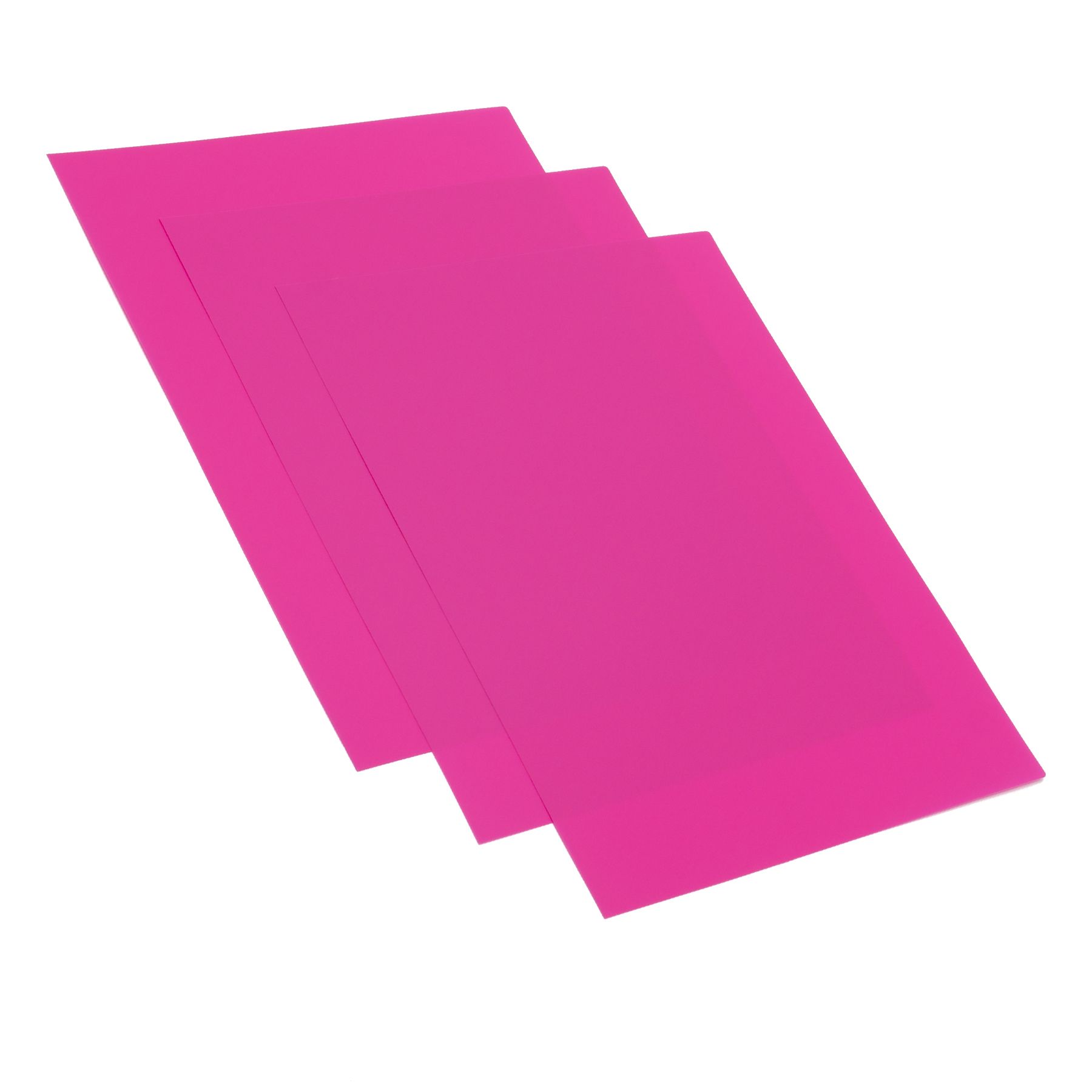 Poly Covers [300 Micron / 12 mil, Solid Fuschia, Round Corner, 8-3/4" x 11-1/4" (222 x 286 mm), Matte / Matte] 50 /Pack - Clearance Sale