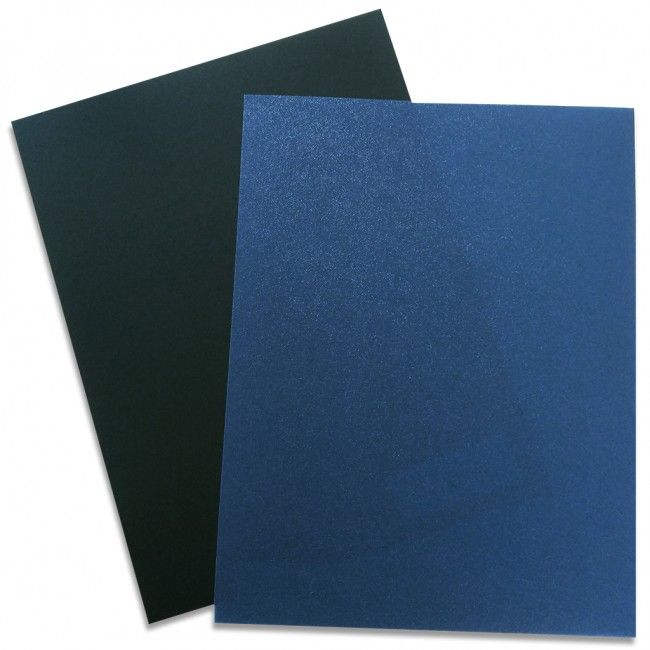 Poly Covers [300 Micron / 12 mil, Black, Square Corner, 216 x 280 mm (8-1/2" x 11"), Sand / Matte] 100 /Pack