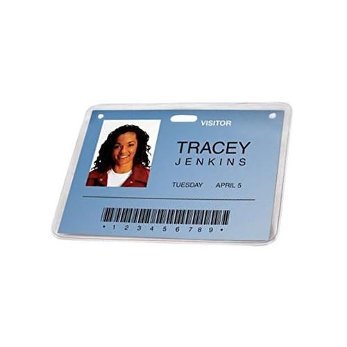 Pre-Punched ID Badge Lamination Pouches 50 pack Image 1