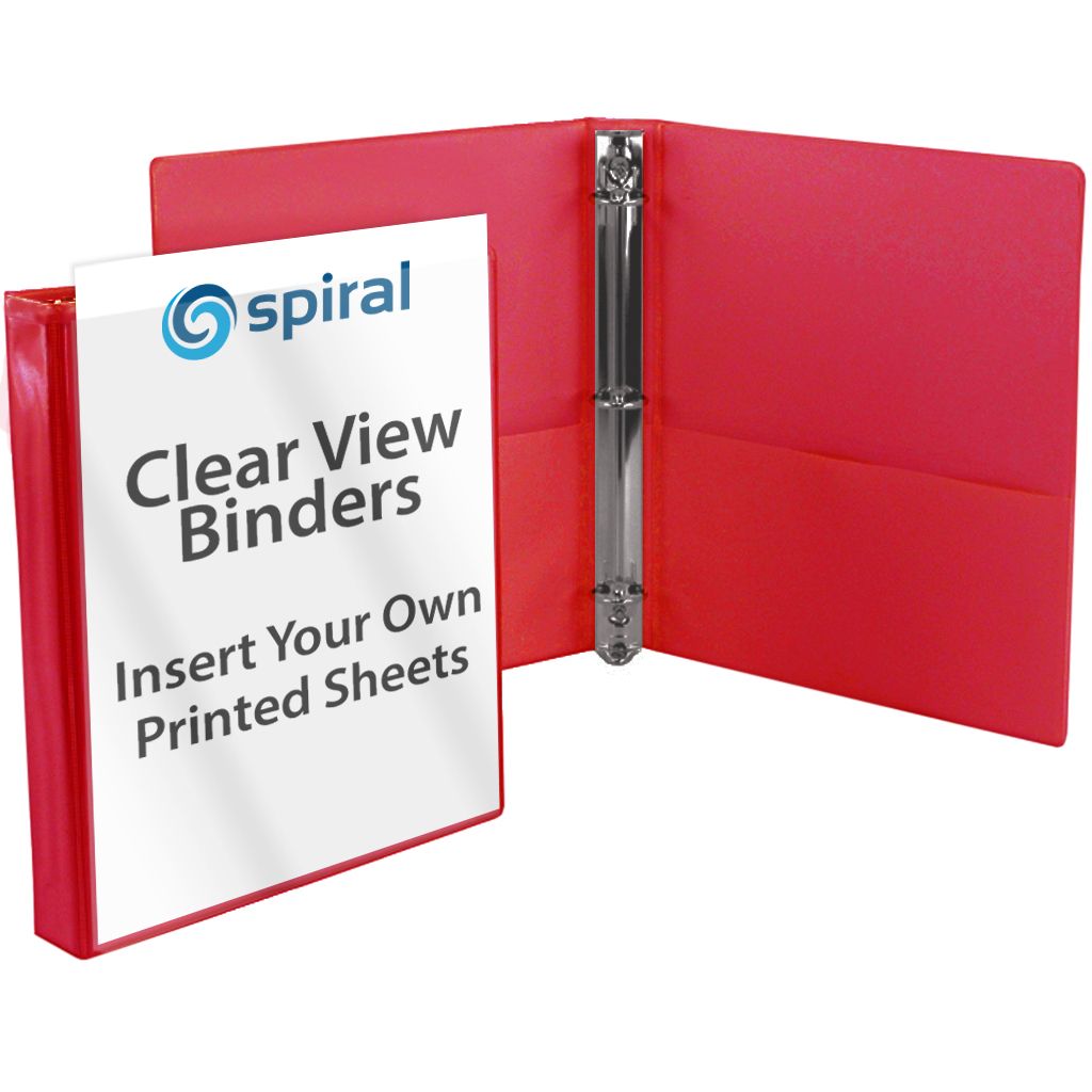 1-1/2" Red View Binder (Each-60 Minimum Order Requirement) (Discontinued)