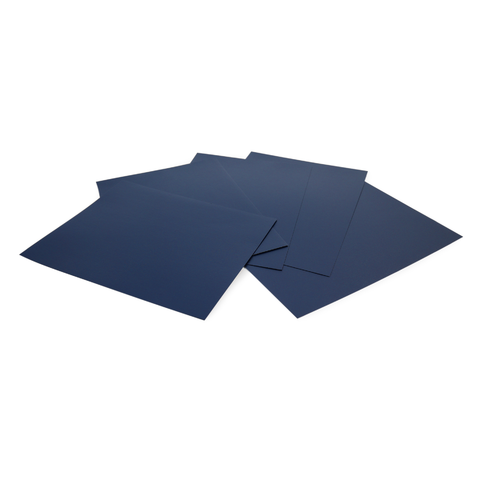 Royal Blue/Navy 8 ½" x 11" Vinyl Report Covers [No Window, Square Corners, Unpunched] (100 Covers / Box) Image 1