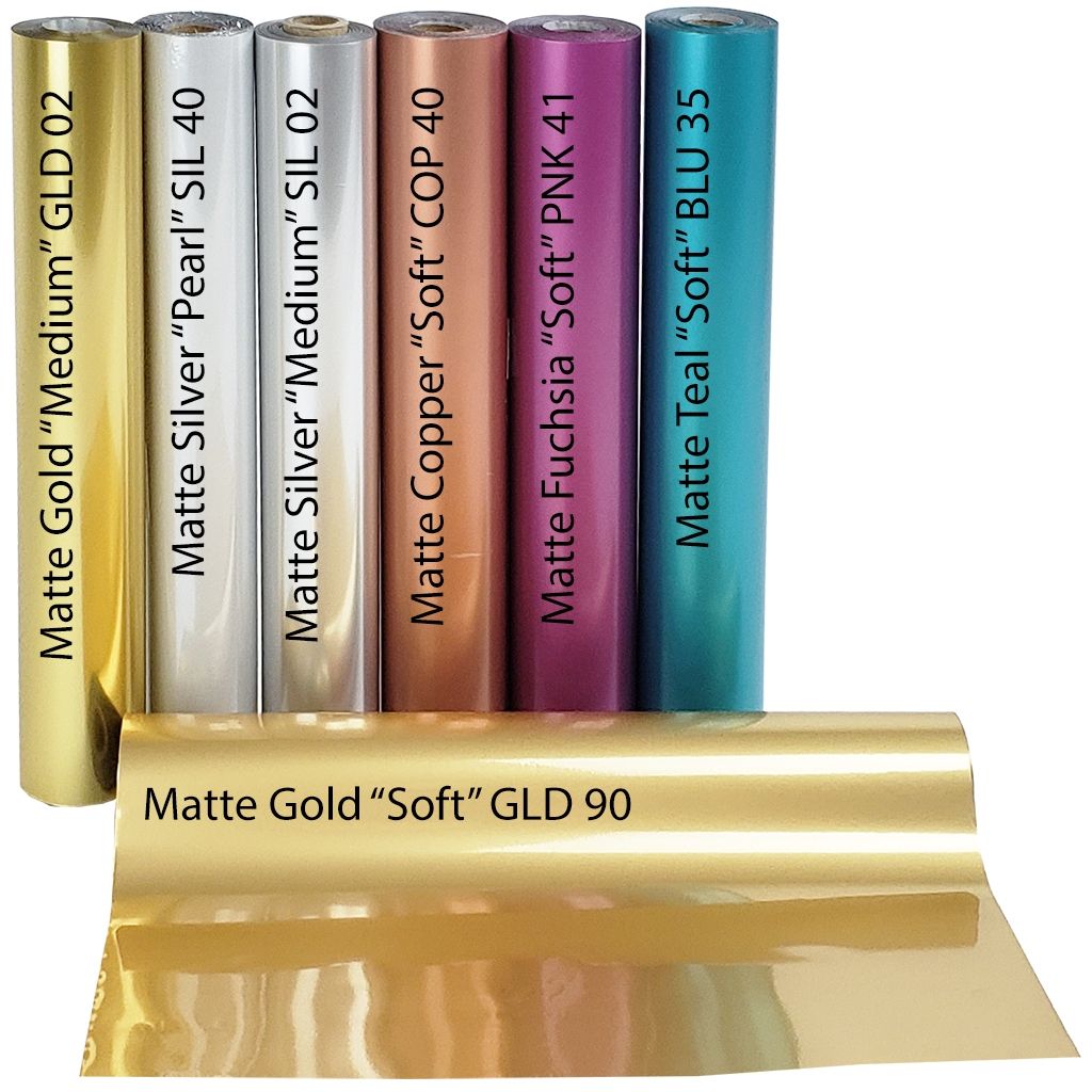 Satin Matte Silver Foil Fusing Rolls + DIY Soft Matte Metallic Foil Paper