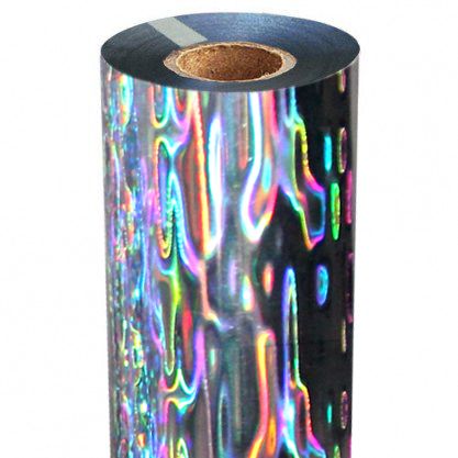 Fusing Foil [Holographic Silver Underlay, Shimmering Waters, 12" X 100', 1/2" Core, S series] 1 /Roll
