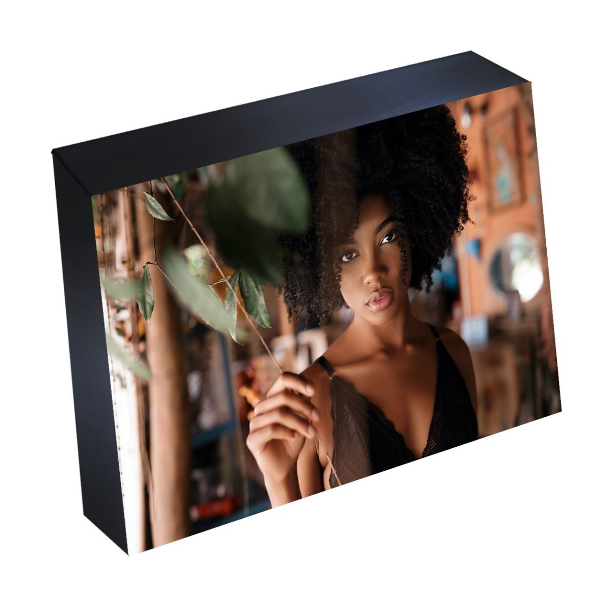 Silver Linings Photo Mounting Frame [Self-Adhesive, Black Wood, 4"x6"] 10 /Box