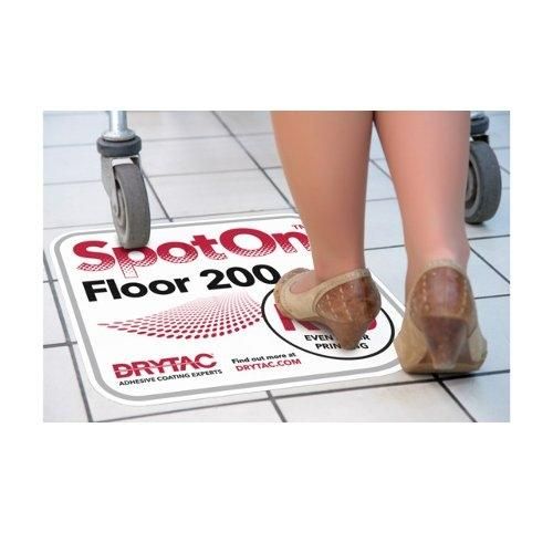 Drytac SpotOn Floor 200 Embossed White Matte Removable Pressure-Sensitive Printable PVC Film[8.6mil, 54" x 98']