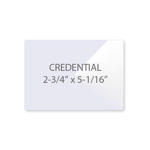 10Mil Credential 2-3/4" x 5-1/6" Laminating Pouches - 100pk Image 1