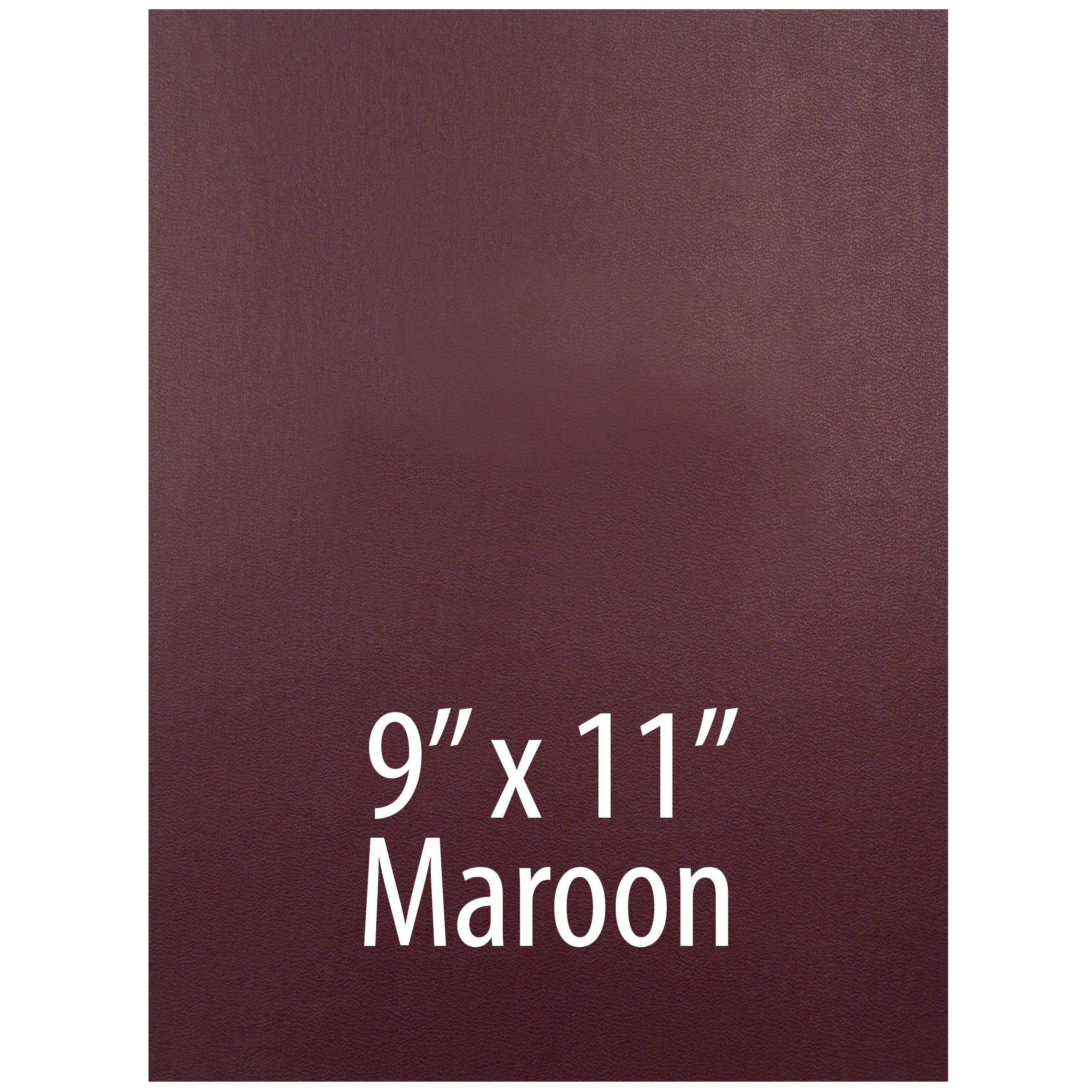 206 Composition Cover [No Window, Square Corner, Maroon, Unpunched, 9" X 11"] 100 /Pack