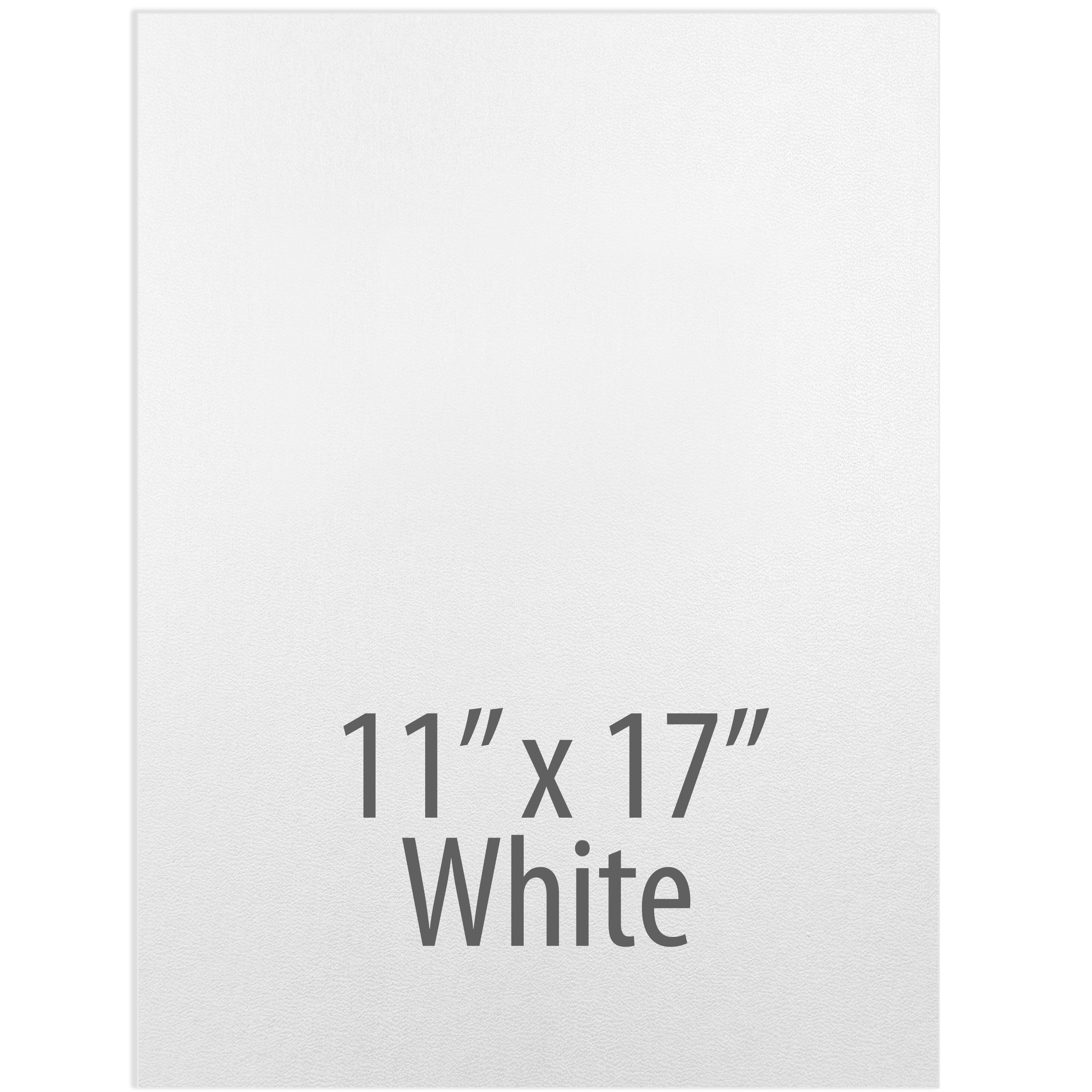 206 Composition Cover [No Window, Square Corner, White, Unpunched, 11" X 17"] 100 /Pack