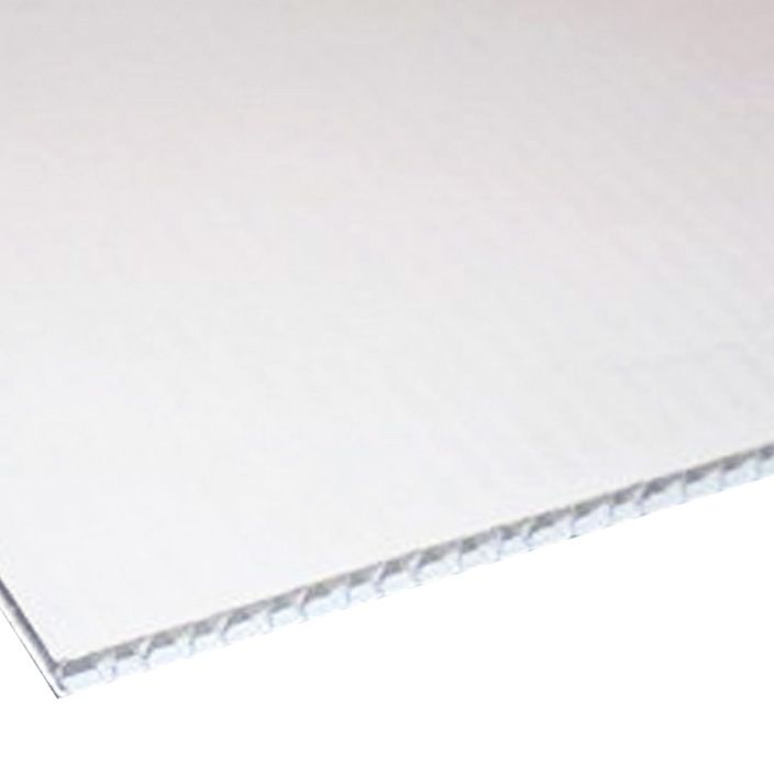 Corrugated Plastic Mount Board [White, 18" X 12"] 10 /Pack