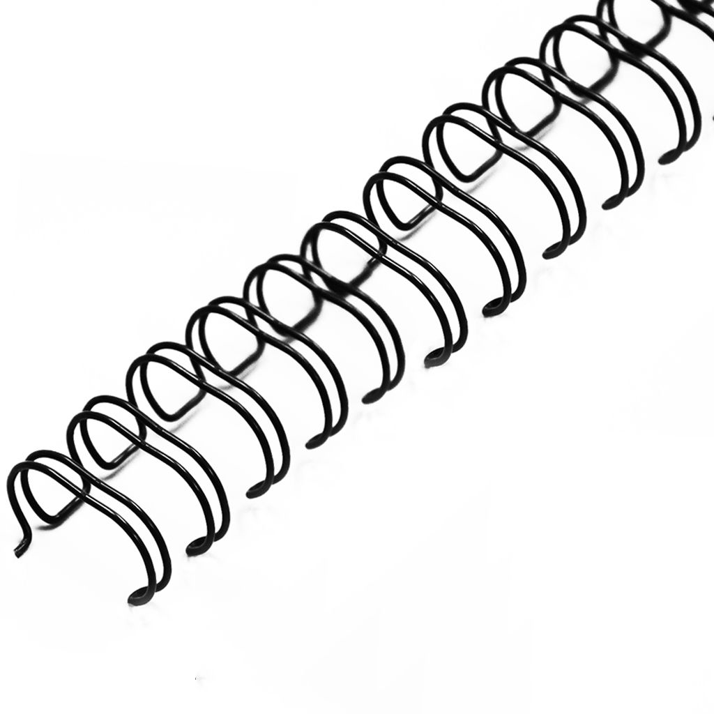 3/8" Black Wire-O® Binding Supplies [3:1 Pitch] (100/Bx)