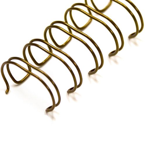 Gold 2:1 Wire-O Twin-Loop Binding Spines Image 1