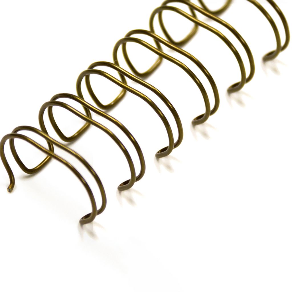 1/2" Gold Wire-O® Binding Supplies [3:1 Pitch] (100/Bx)
