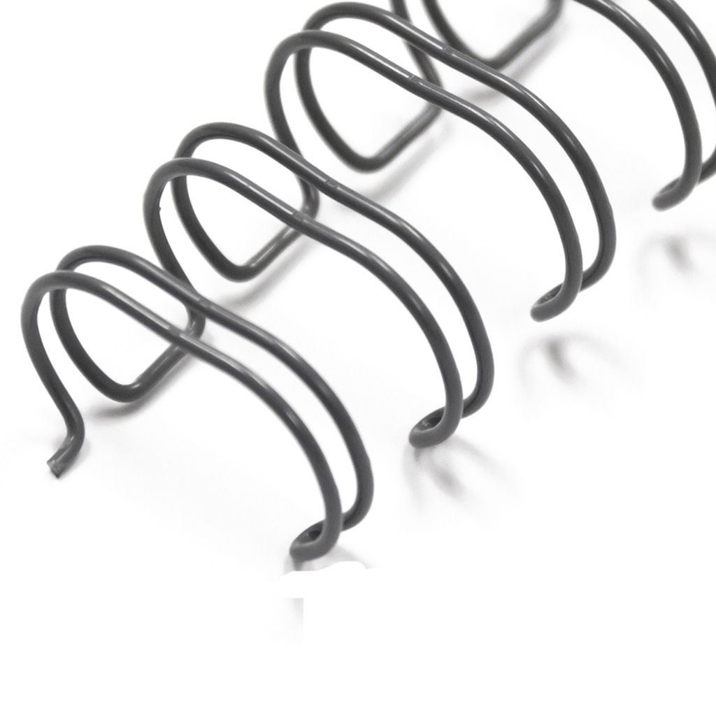 5/16" Gray Wire-O® Binding Supplies [3:1 Pitch] (100/Bx)