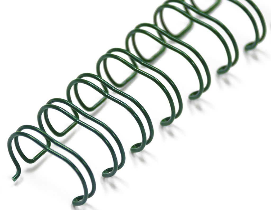 1/4" Green Wire-O® Binding Supplies [3:1 Pitch] (100/Bx)