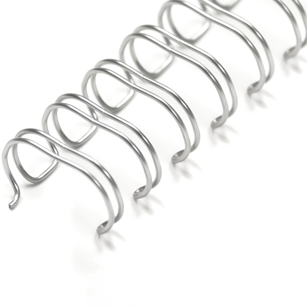 5/16" Pewter Wire-O® Binding Supplies [3:1 Pitch] (100/Bx)