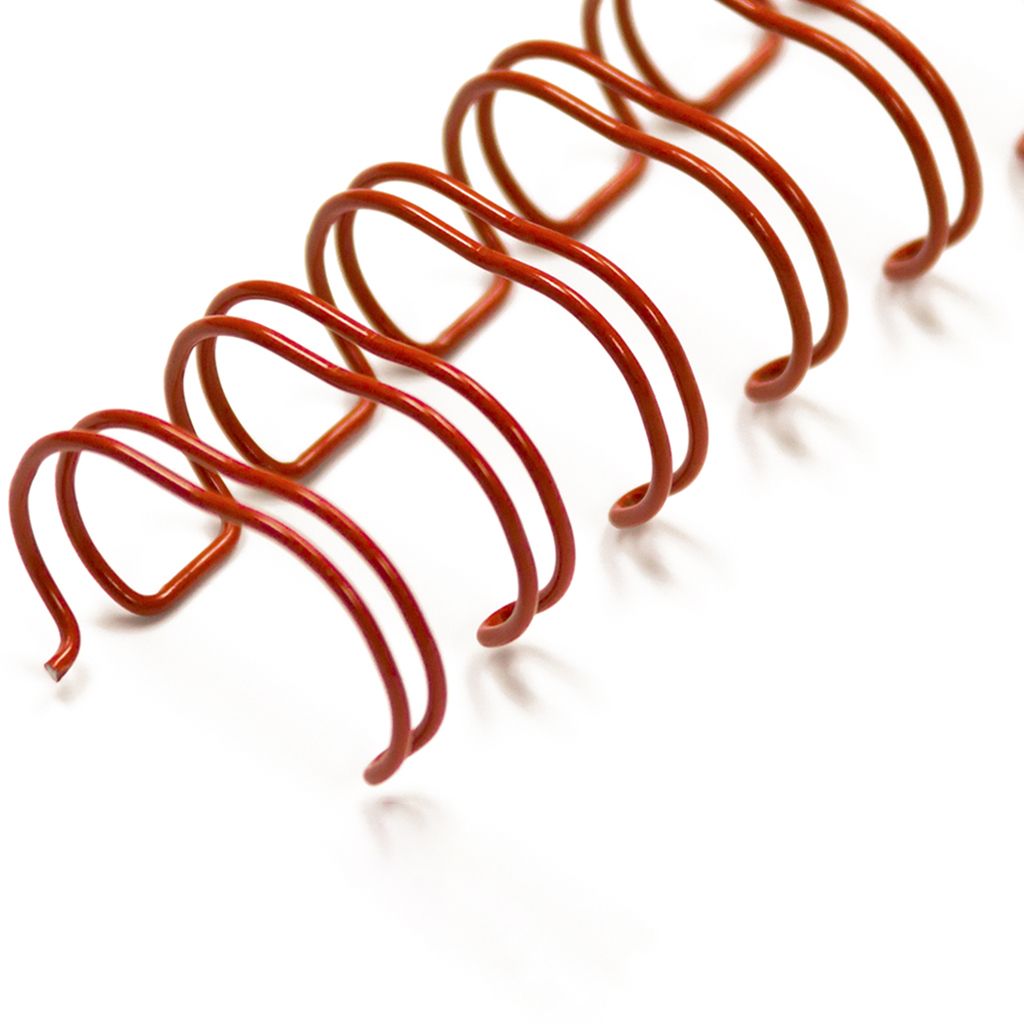 3/8" Red Wire-O® Binding Supplies [3:1 Pitch] (100/Bx)