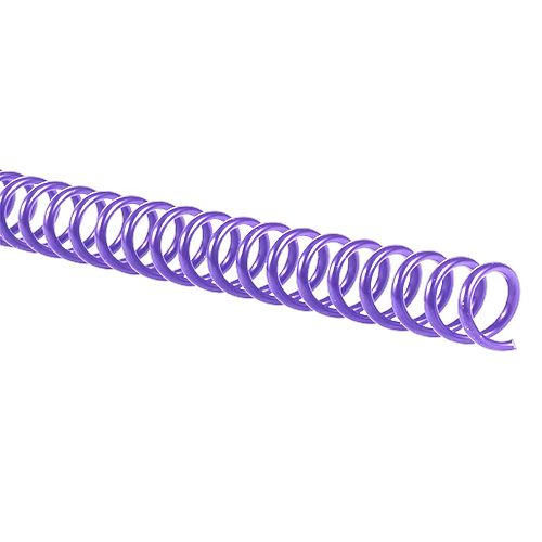 A piece of wynn's purple spiral binding coil